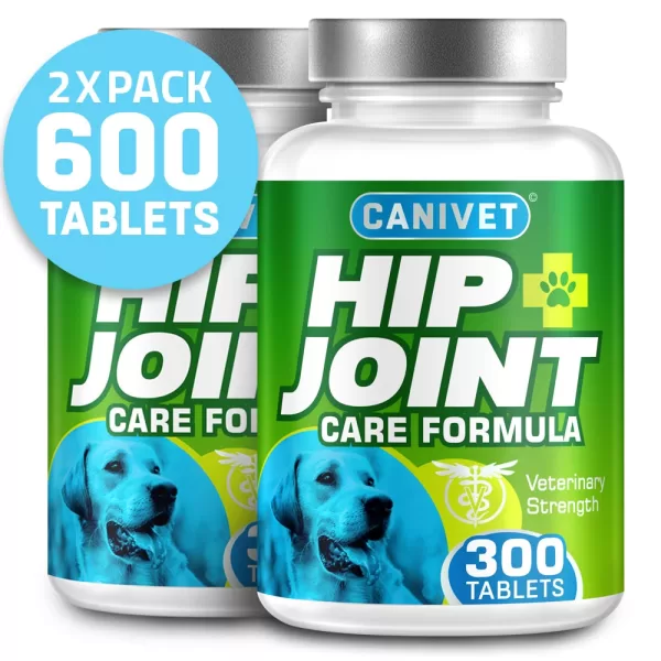 CANIVET-HIP-JOINT-300---Multibuy-X-2-website-V2 Glucosamine for dogs, joint care for dogs