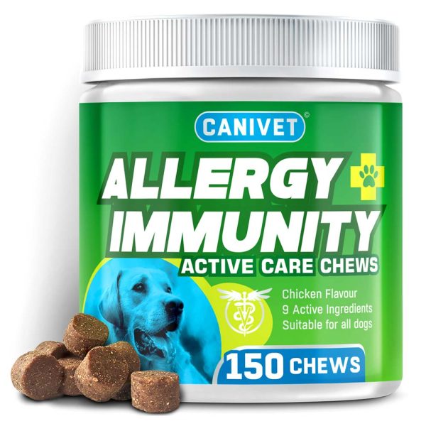 CANIVET allergy and immunity chews for dogs - 150 anti-itch treats