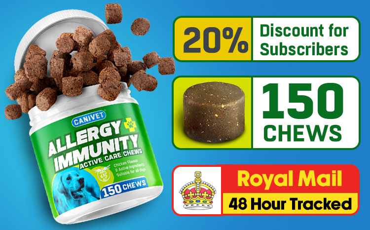 CANIVET allergy and immunity chews for dogs - 150 anti-itch treats
